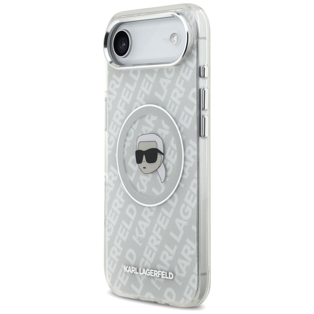 Funda MagSafe para Apple iPhone 17 Air, Karl Lagerfeld, IML Karl's Head, Gris