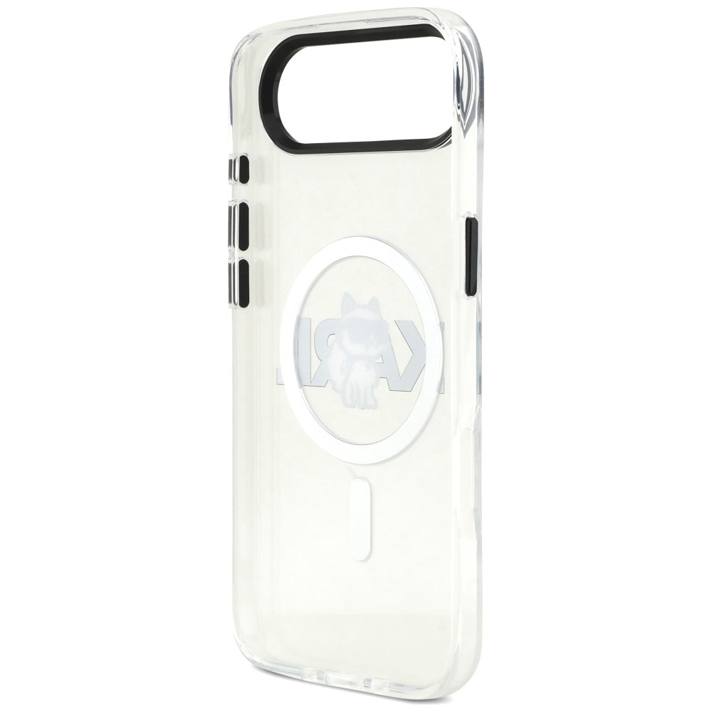 Funda MagSafe para Apple iPhone 17 Air, Karl Lagerfeld, IML Sketch Logo Choupette, Transparente
