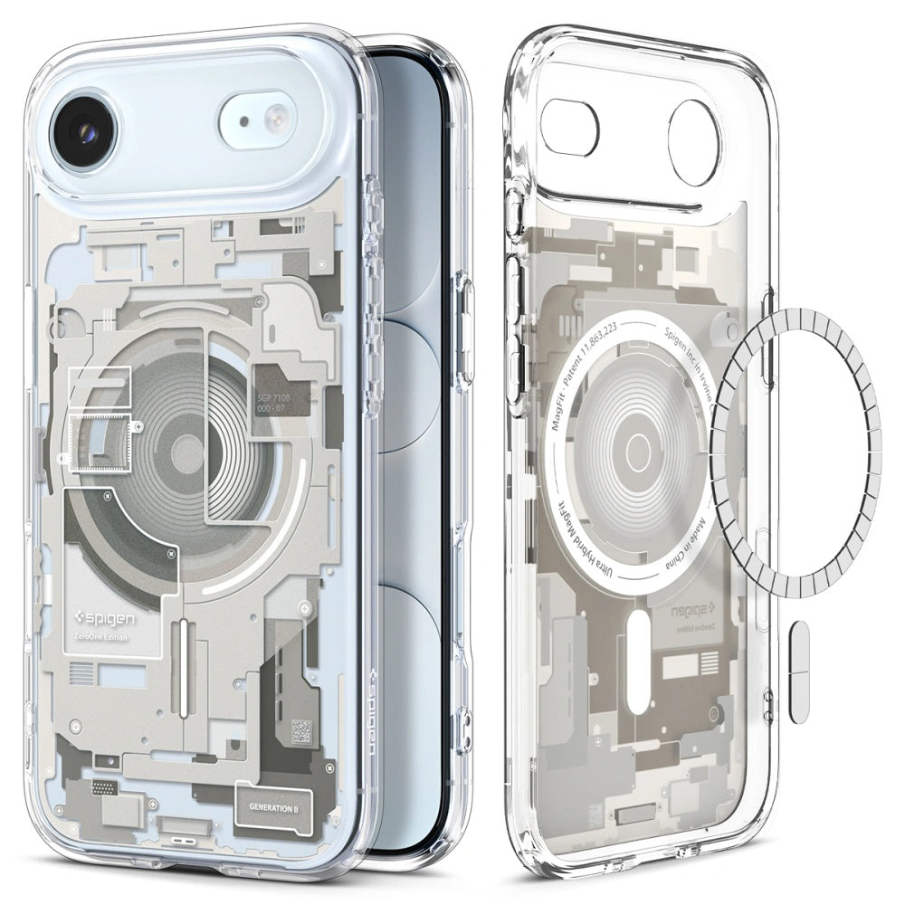 Funda MagSafe para Apple iPhone 17 Air, Spigen, Ultra Hybrid Zero One, Beige ACS10319