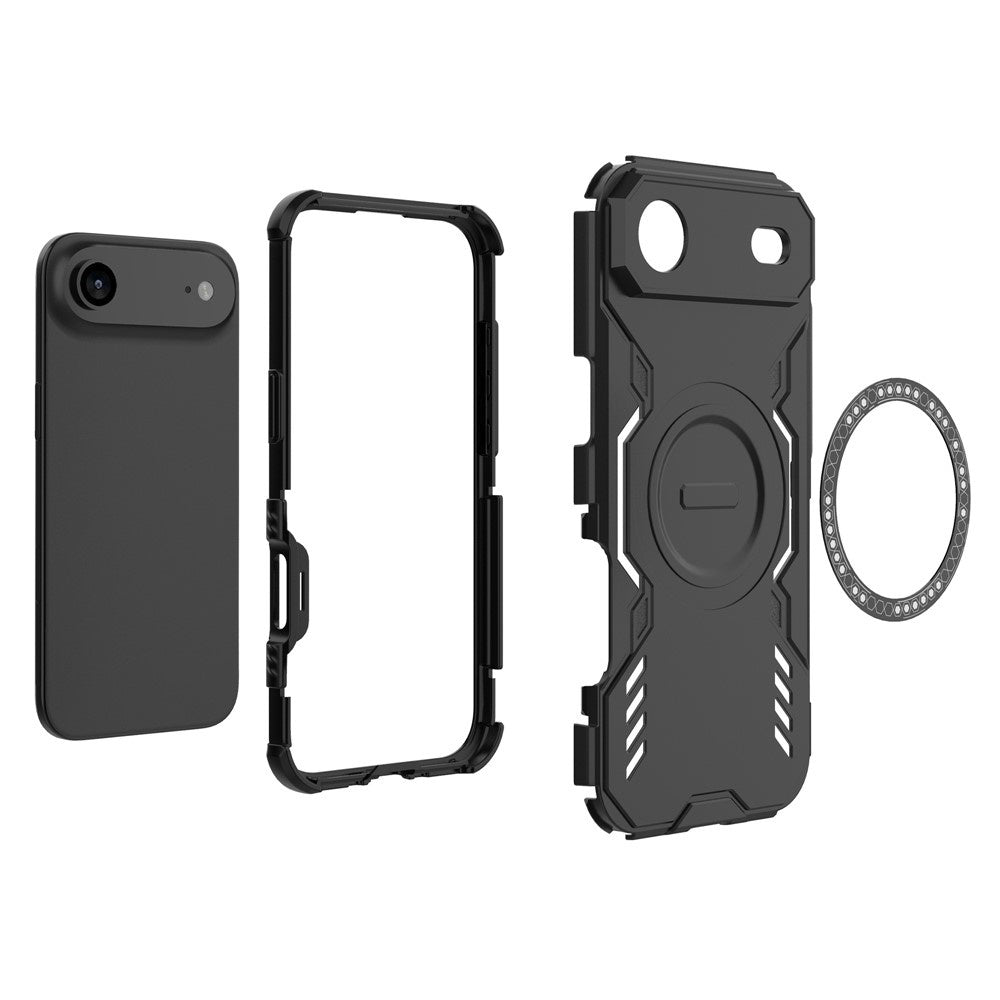 Funda MagSafe para Apple iPhone 17 Air, Techsuit, ArmorMag, Negra.