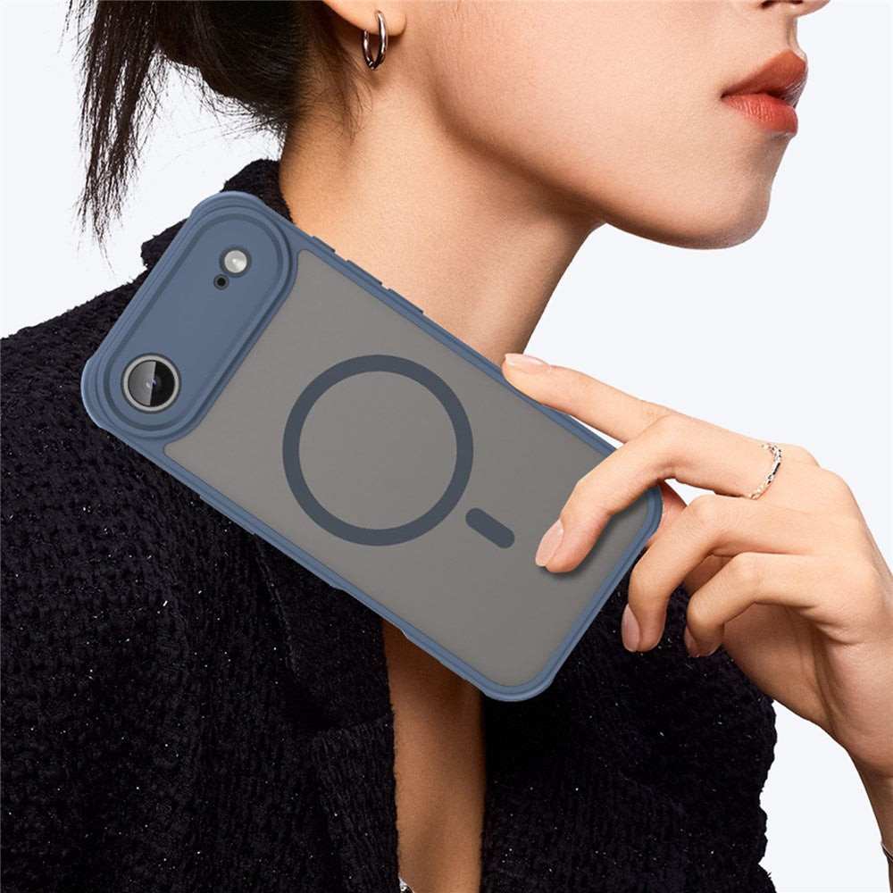 Funda MagSafe para Apple iPhone 17 Air, Techsuit, HaloFrost II, Azul Marino