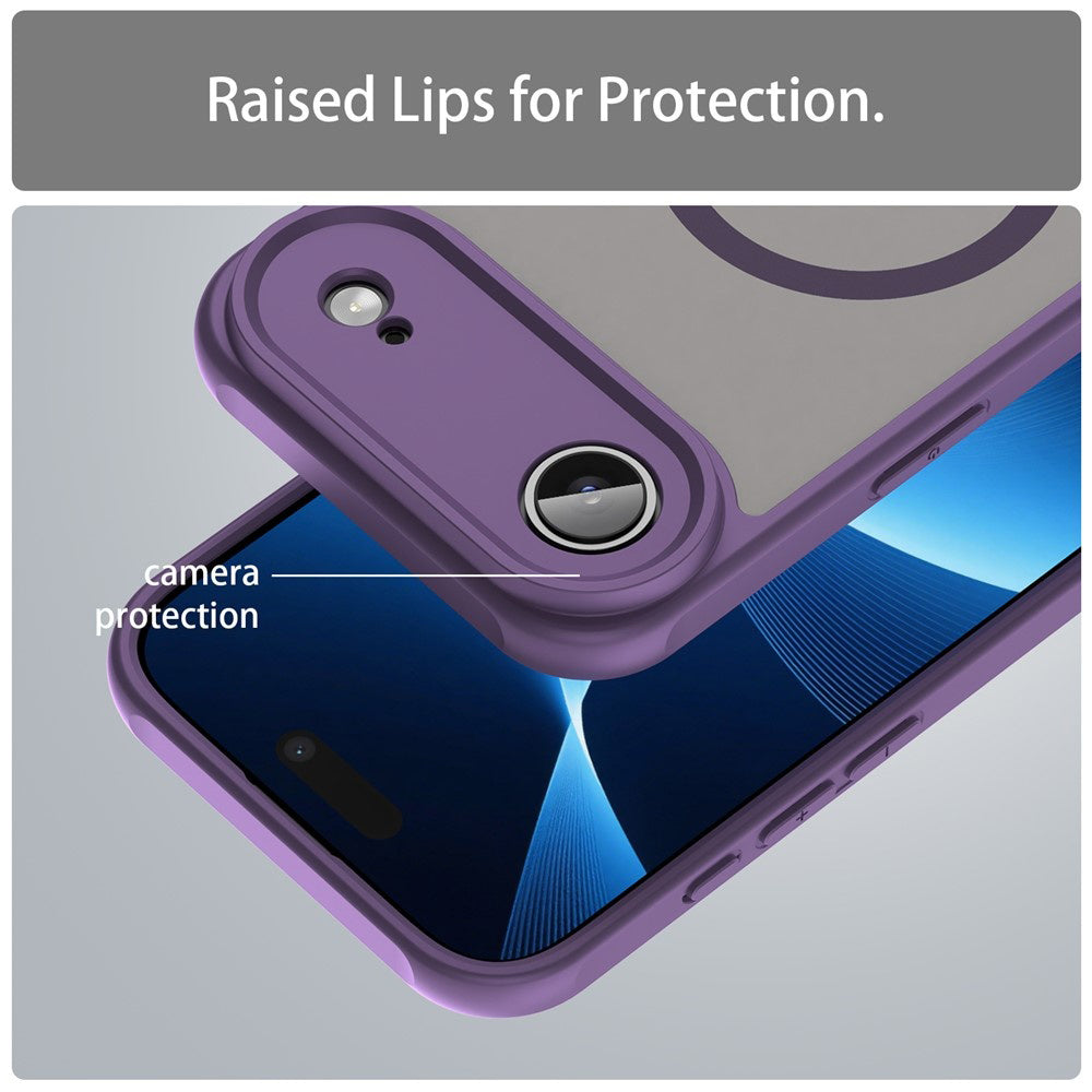 Funda MagSafe para Apple iPhone 17 Air, Techsuit, HaloFrost II, Morado