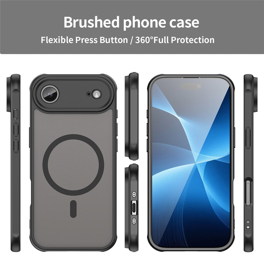 Funda MagSafe para Apple iPhone 17 Air, Techsuit, HaloFrost II, Negra