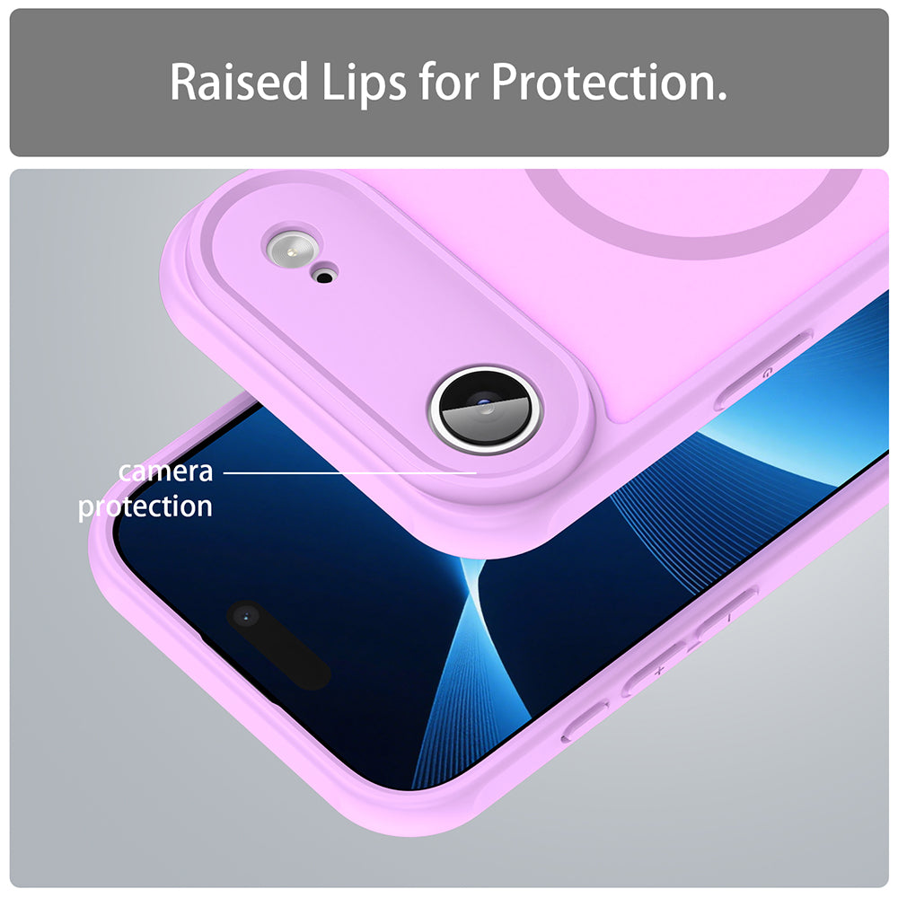 Funda MagSafe para Apple iPhone 17 Air, Techsuit, HaloFrost II, Rosa