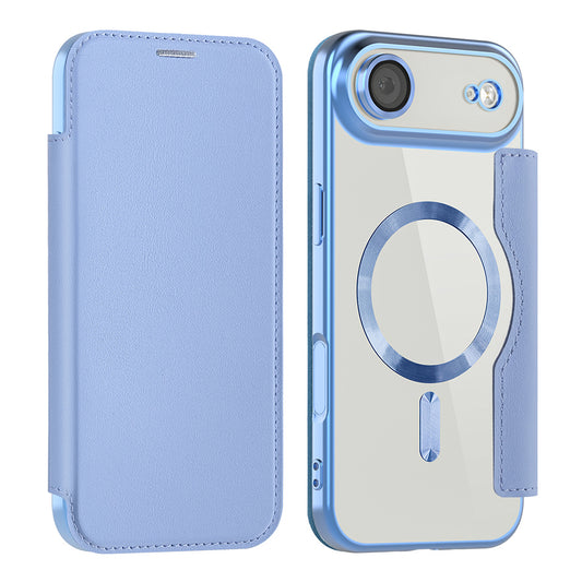 Funda MagSafe para Apple iPhone 17 Air, Techsuit, SmartMag Book, Azul
