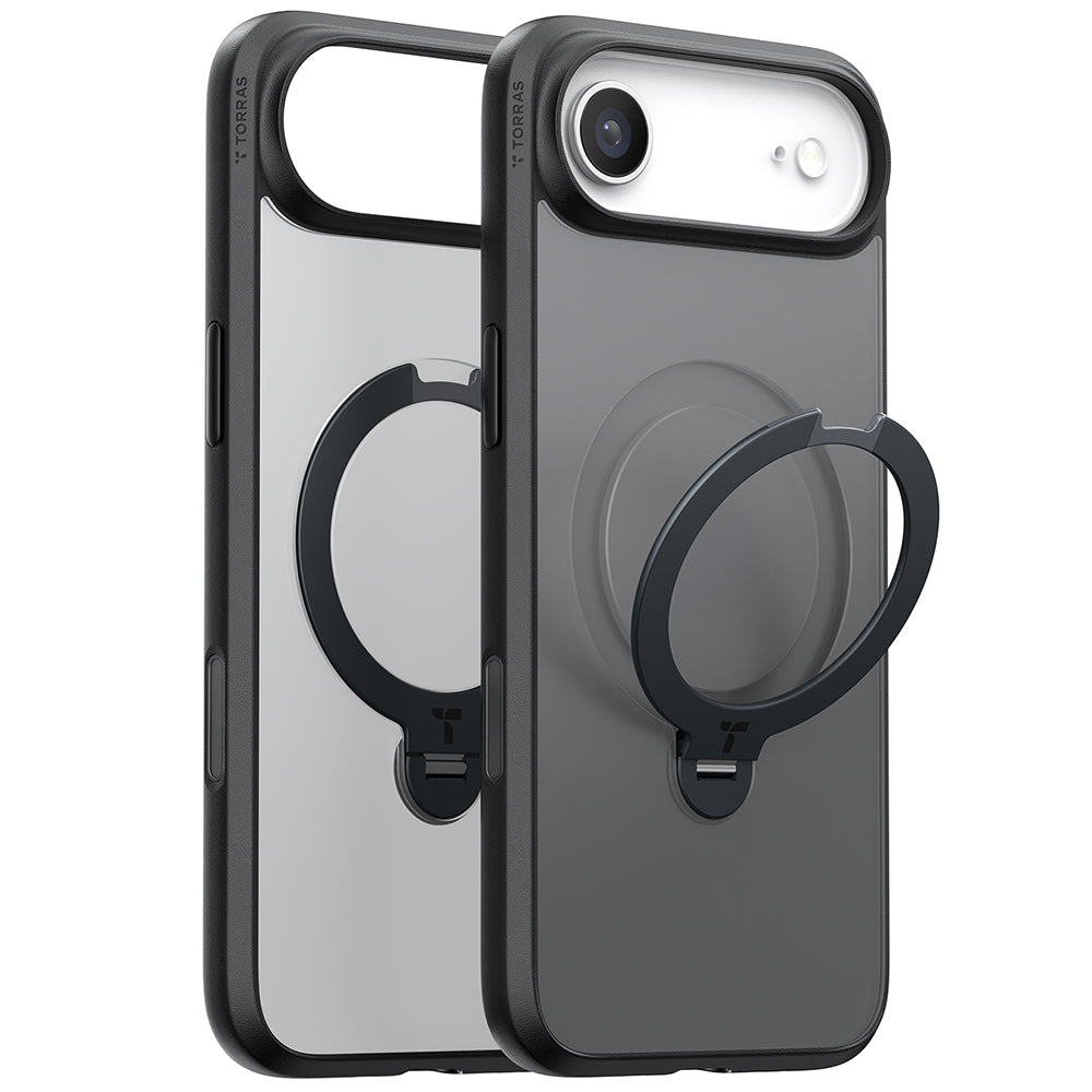 Funda MagSafe para Apple iPhone 17 Air, Torras, Ostand Spin, Negra