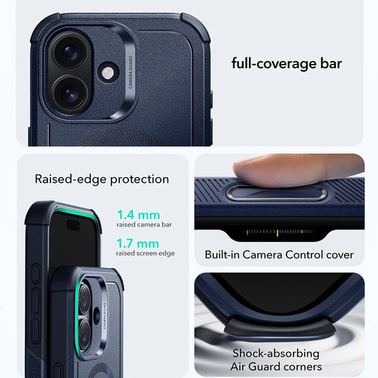 Funda MagSafe para Apple iPhone 17, ESR, Cyber, Azul