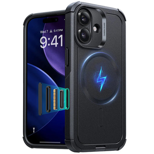 Funda MagSafe para Apple iPhone 17, ESR, Cyber, Negra