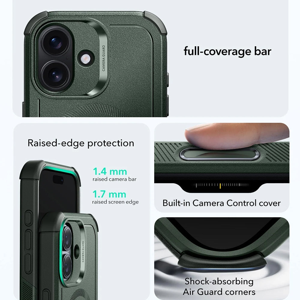 Funda MagSafe para Apple iPhone 17, ESR, Cyber, Verde