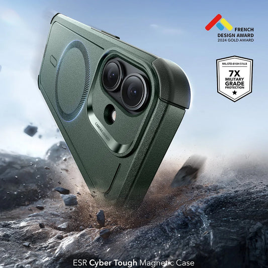Funda MagSafe para Apple iPhone 17, ESR, Cyber, Verde