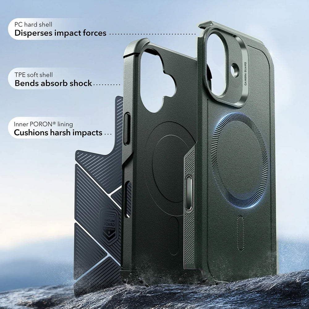 Funda MagSafe para Apple iPhone 17, ESR, Cyber, Verde
