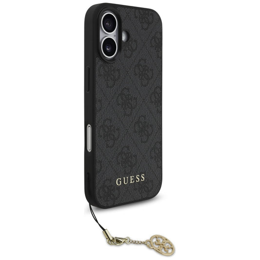 Funda MagSafe para Apple iPhone 17, Guess, 4G Charm Cradle, Negra