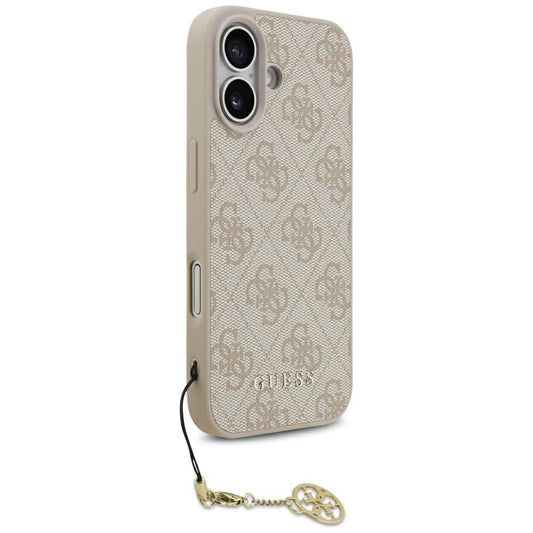 Funda MagSafe para Apple iPhone 17, Guess, 4G Charm Cradle, Rosa