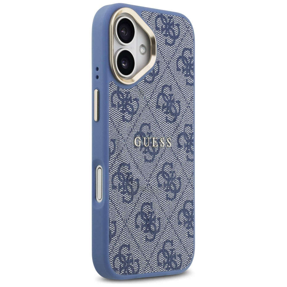 Funda MagSafe para Apple iPhone 17, Guess, 4G Classic, Azul