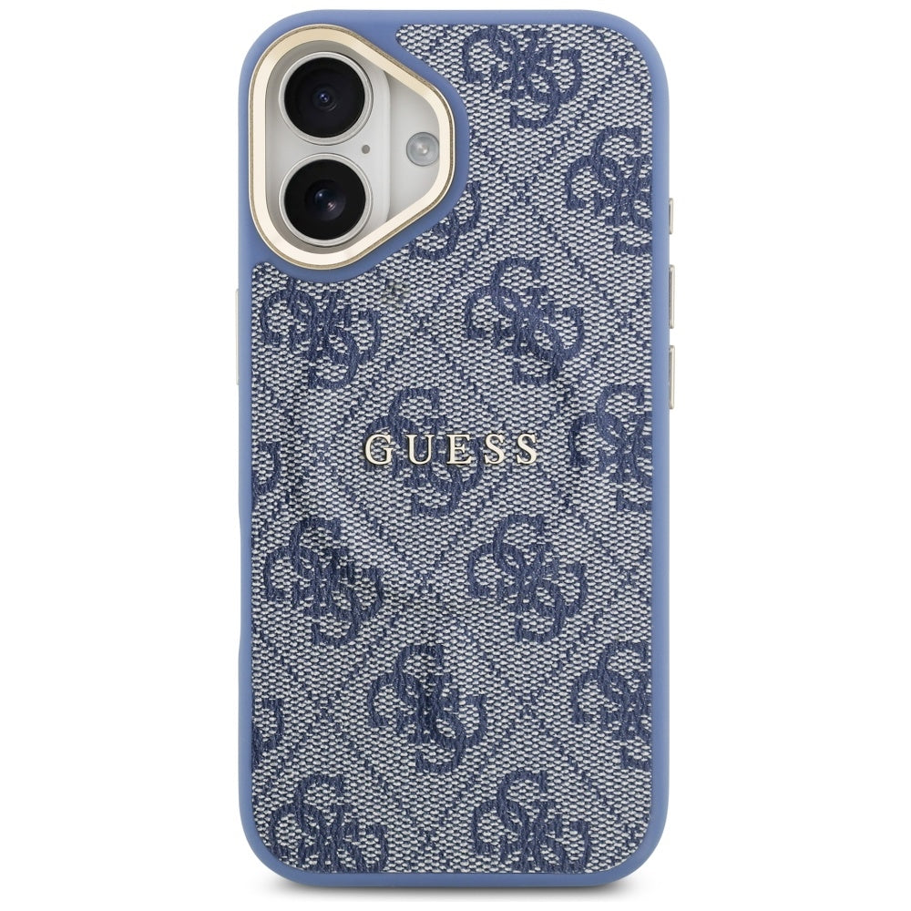 Funda MagSafe para Apple iPhone 17, Guess, 4G Classic, Azul