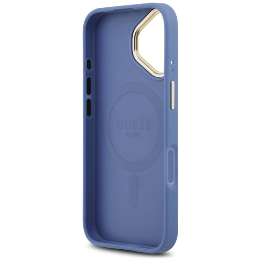 Funda MagSafe para Apple iPhone 17, Guess, 4G Classic, Azul