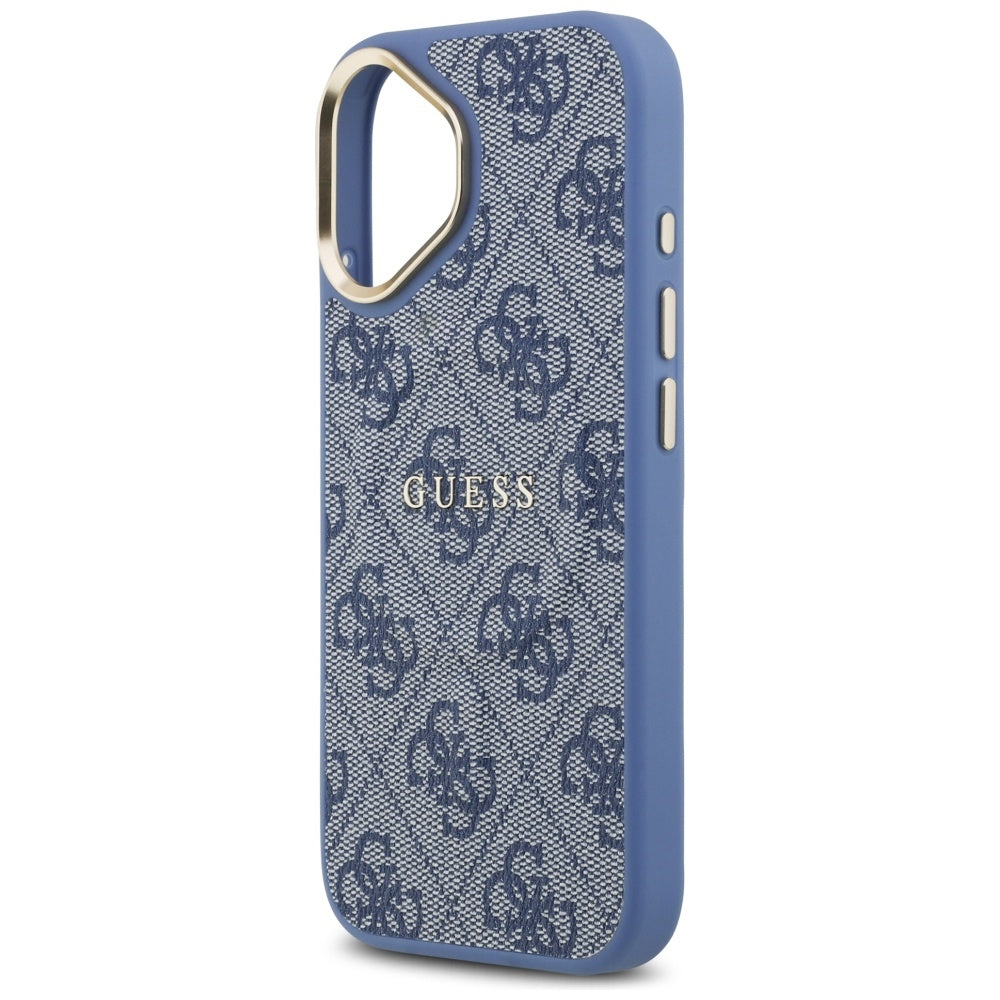 Funda MagSafe para Apple iPhone 17, Guess, 4G Classic, Azul
