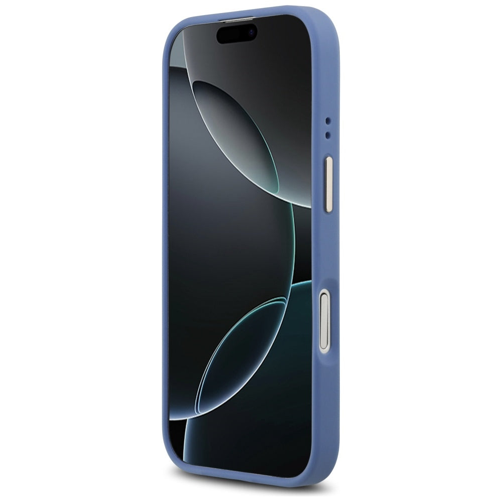 Funda MagSafe para Apple iPhone 17, Guess, 4G Classic, Azul