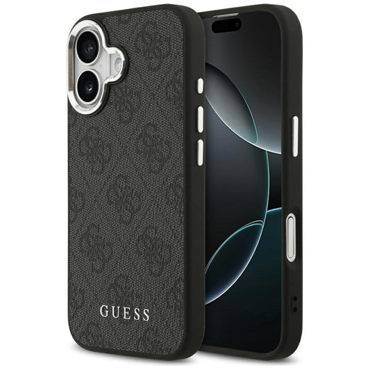Funda MagSafe para Apple iPhone 17, Guess, 4G Classic Logo, Negra