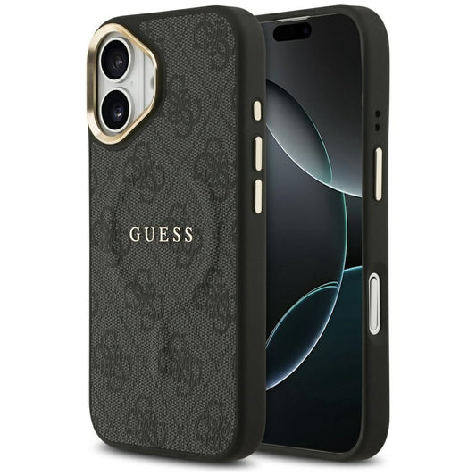 Funda MagSafe para Apple iPhone 17, Guess, 4G Classic, Negra
