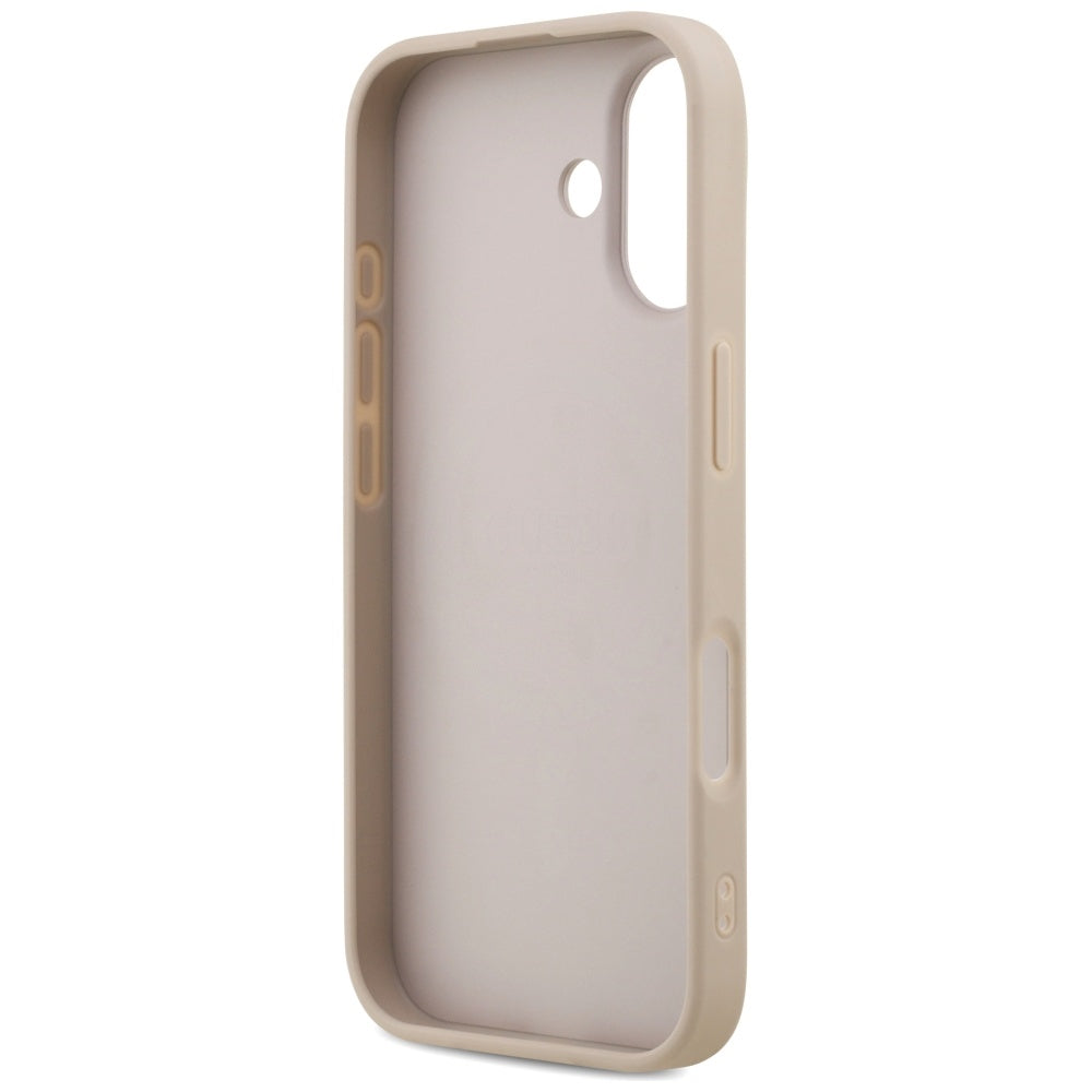 Funda MagSafe para Apple iPhone 17, Guess, 4G Ring Classic Logo, Rosa