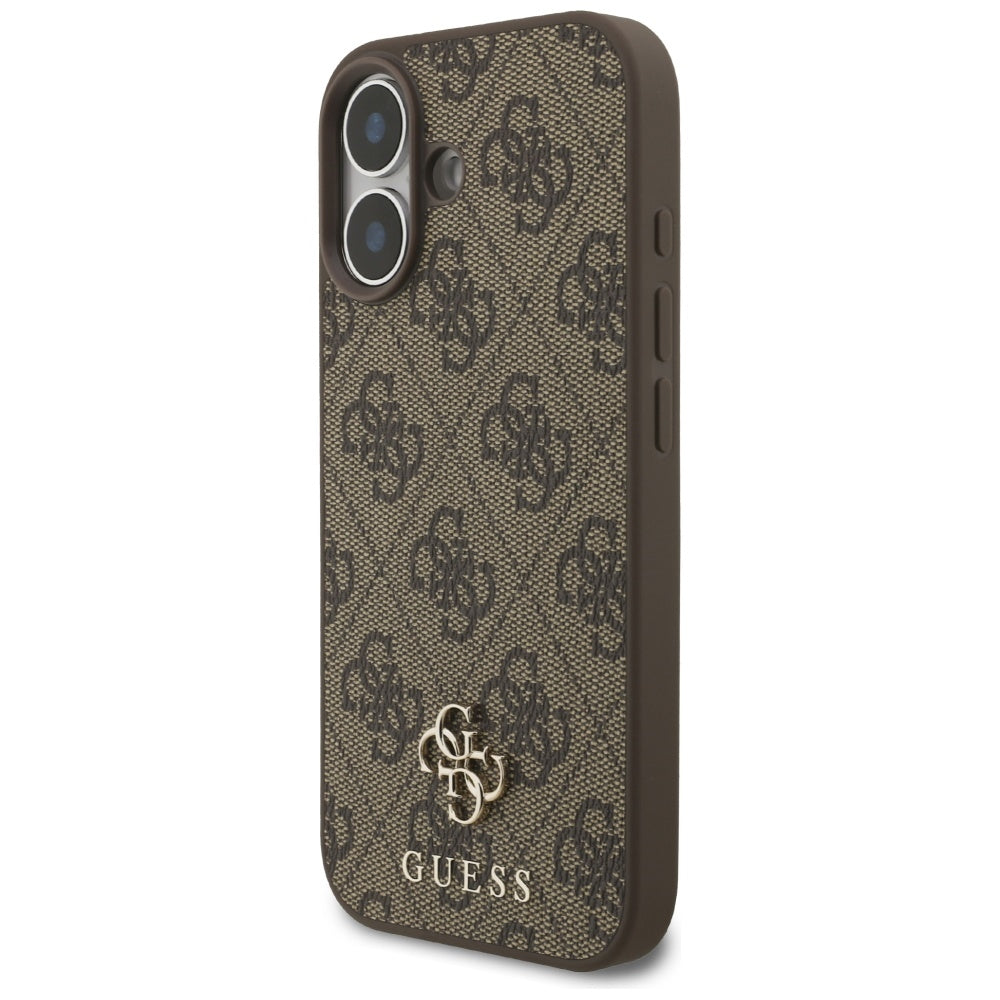 Funda MagSafe para Apple iPhone 17, Guess, 4G Small and Classic Logo, Marrón