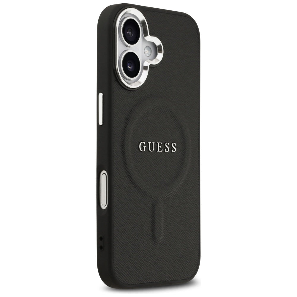 Funda MagSafe para Apple iPhone 17, Guess, Classic Logo, Negra