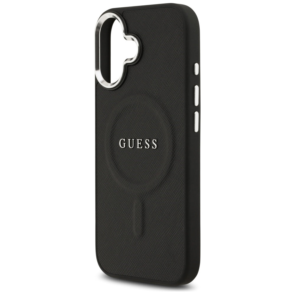 Funda MagSafe para Apple iPhone 17, Guess, Classic Logo, Negra