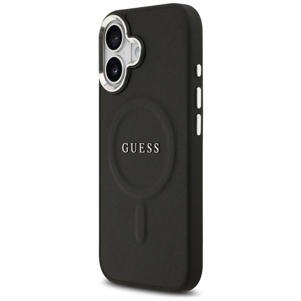 Funda MagSafe para Apple iPhone 17, Guess, Classic Logo, Negra