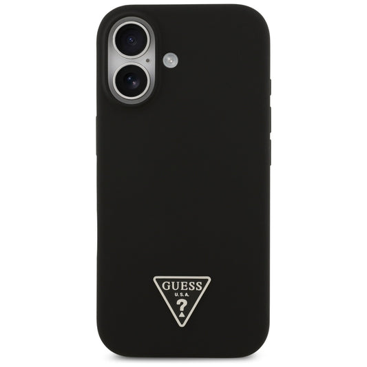 Funda MagSafe para Apple iPhone 17, Guess, Logo Triangular, Negra