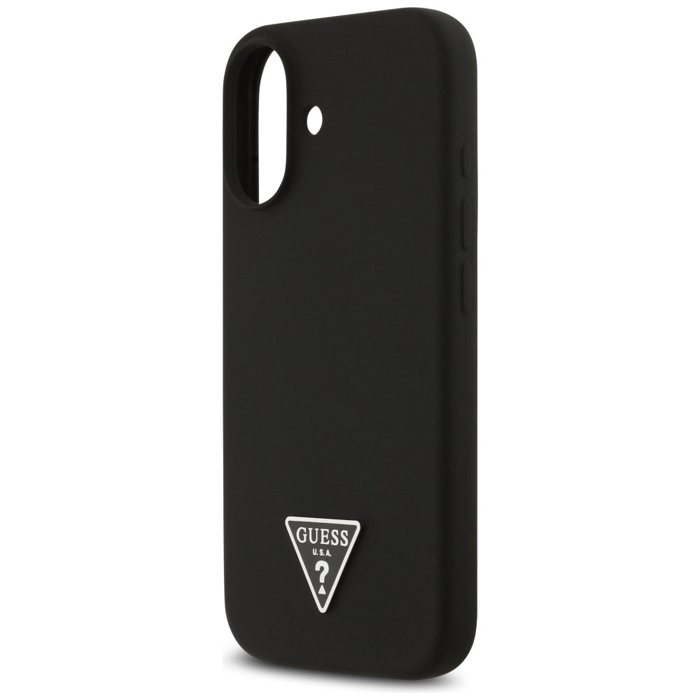 Funda MagSafe para Apple iPhone 17, Guess, Logo Triangular, Negra