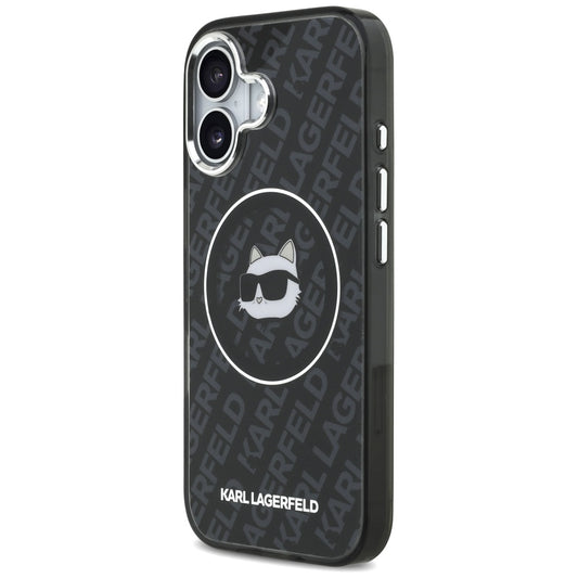 Funda MagSafe para Apple iPhone 17, Karl Lagerfeld, IML Choupette's Head, Negra