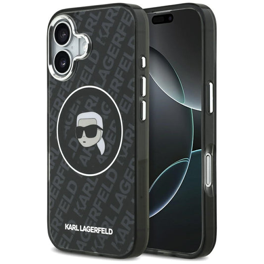 Funda MagSafe para Apple iPhone 17, Karl Lagerfeld, IML Karl's Head, Negra