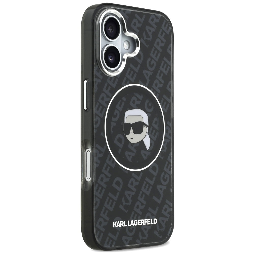 Funda MagSafe para Apple iPhone 17, Karl Lagerfeld, IML Karl's Head, Negra