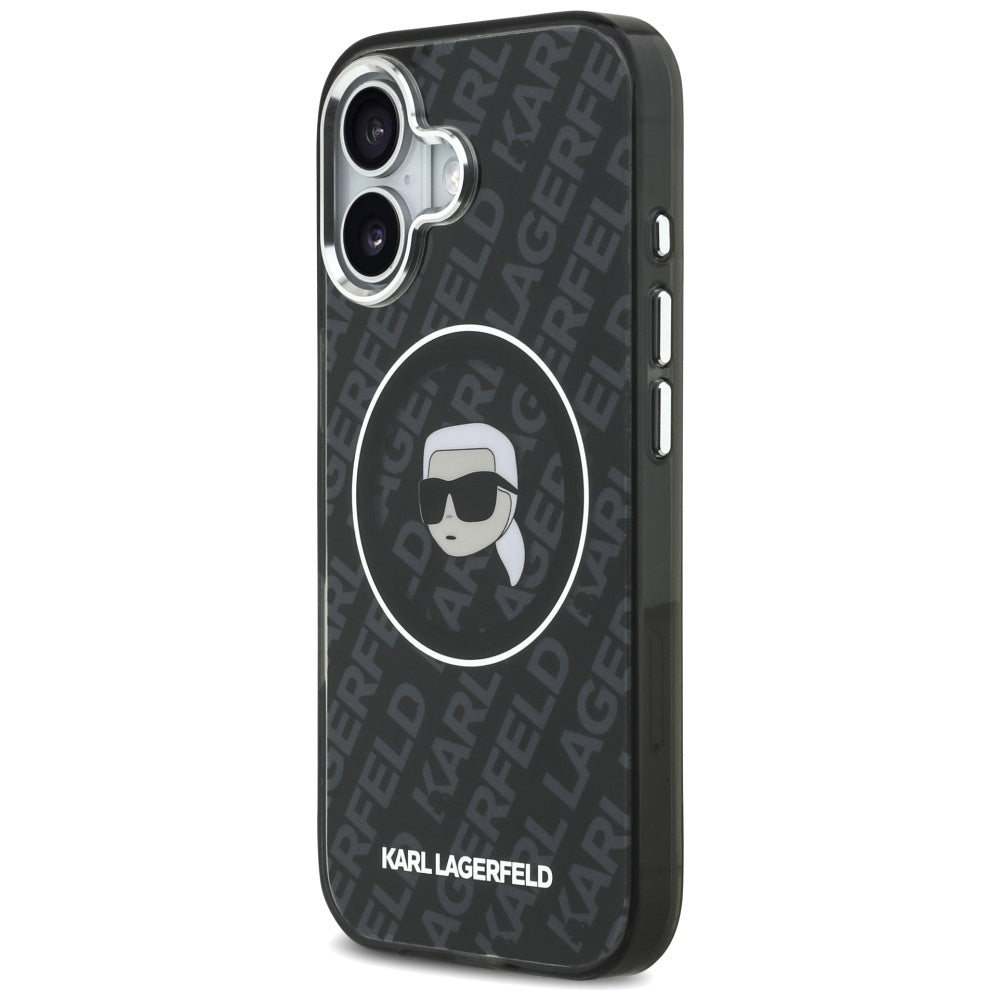 Funda MagSafe para Apple iPhone 17, Karl Lagerfeld, IML Karl's Head, Negra