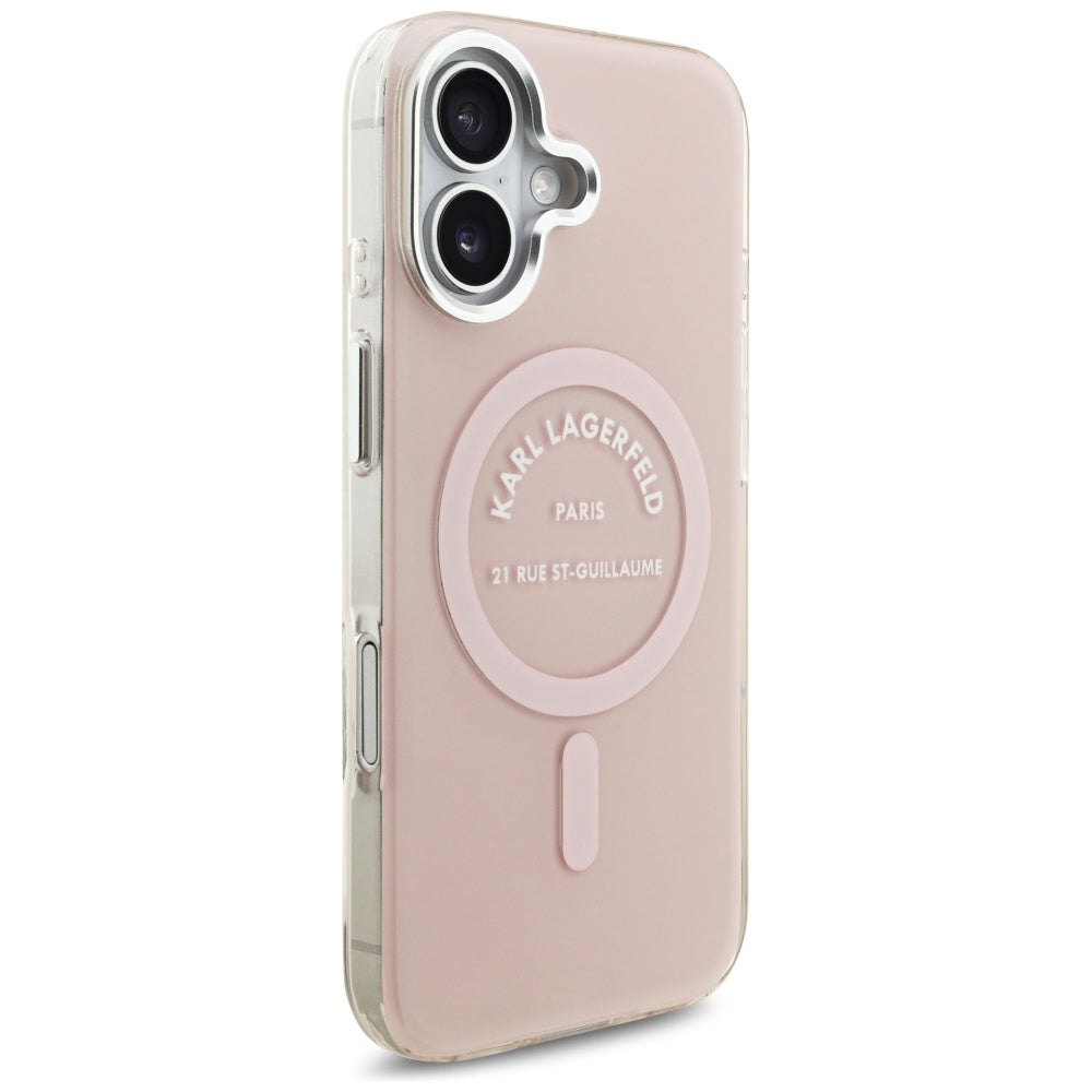 Funda MagSafe para Apple iPhone 17, Karl Lagerfeld, IML Logo RSG, Rosa