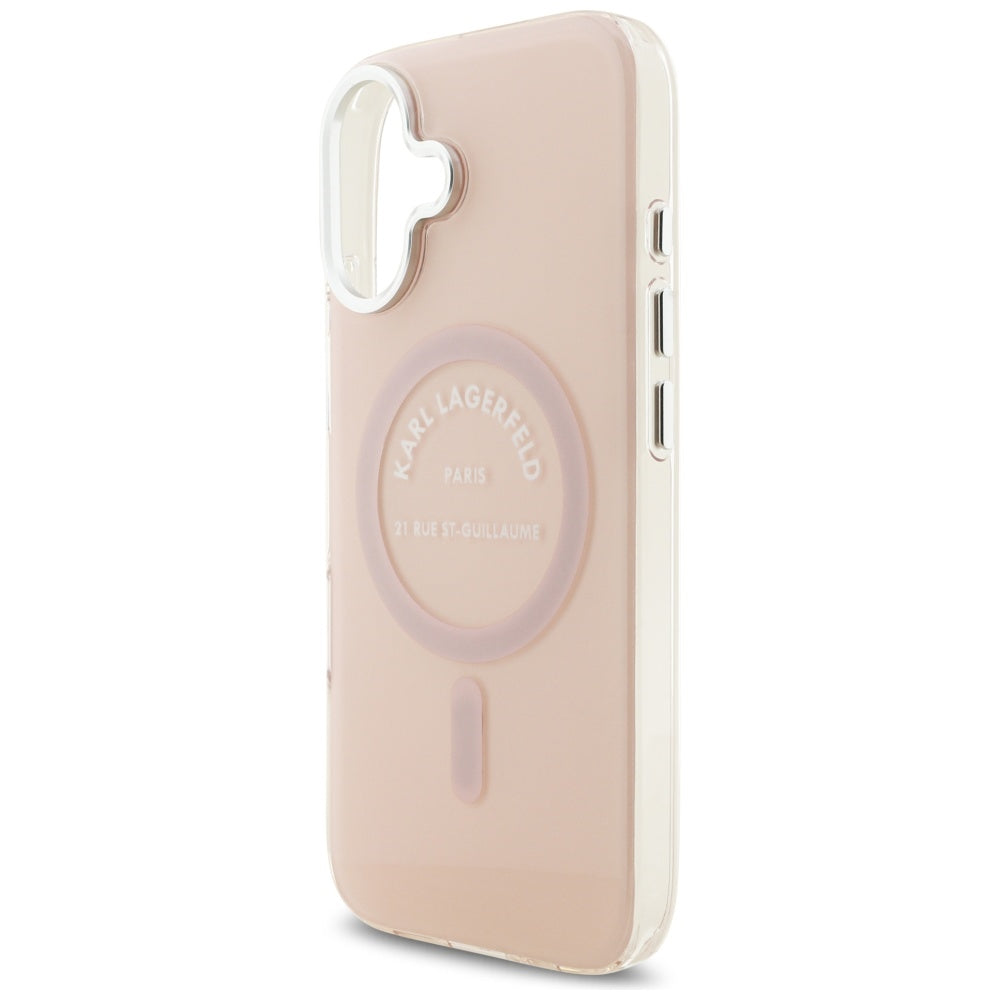 Funda MagSafe para Apple iPhone 17, Karl Lagerfeld, IML Logo RSG, Rosa