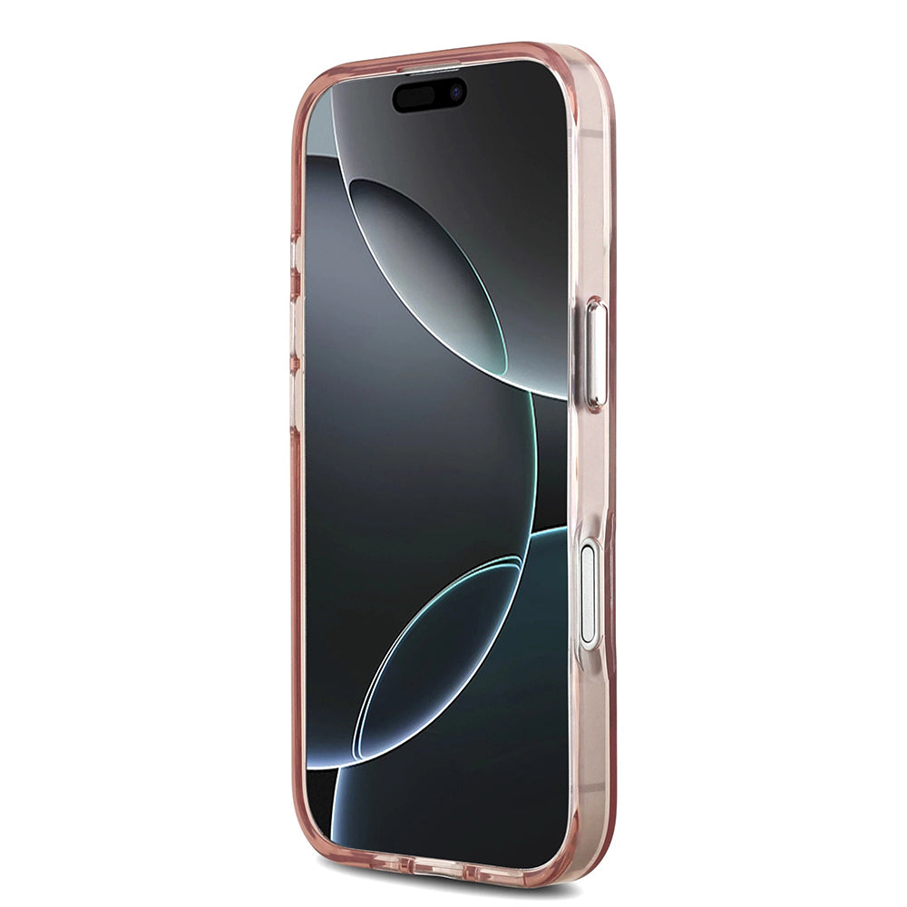 Funda MagSafe para Apple iPhone 17, Karl Lagerfeld, IML Sketch Logo Choupette, Rosa.
