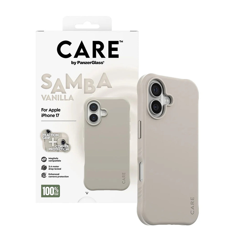Funda MagSafe para Apple iPhone 17, PanzerGlass, Care Fashionable, Beige