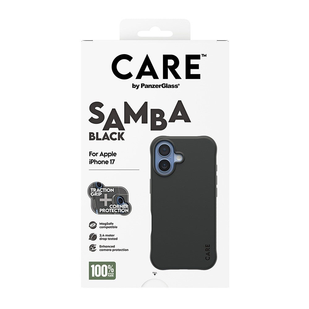 Funda MagSafe para Apple iPhone 17, PanzerGlass, Care Fashionable, Negra.