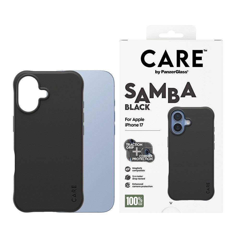 Funda MagSafe para Apple iPhone 17, PanzerGlass, Care Fashionable, Negra.