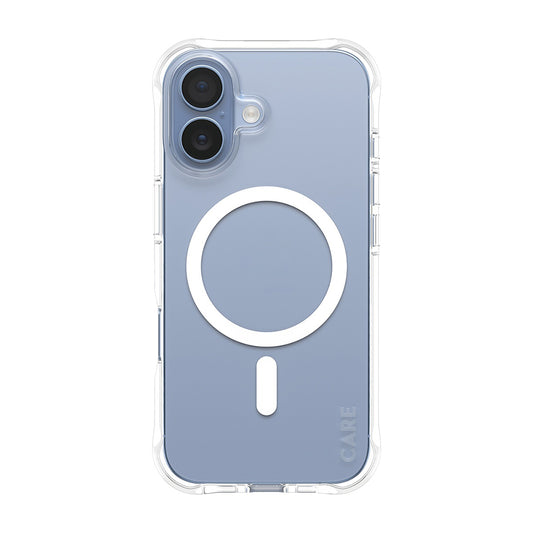 Funda MagSafe para Apple iPhone 17, PanzerGlass, Care Fashionable, Transparente Blanca