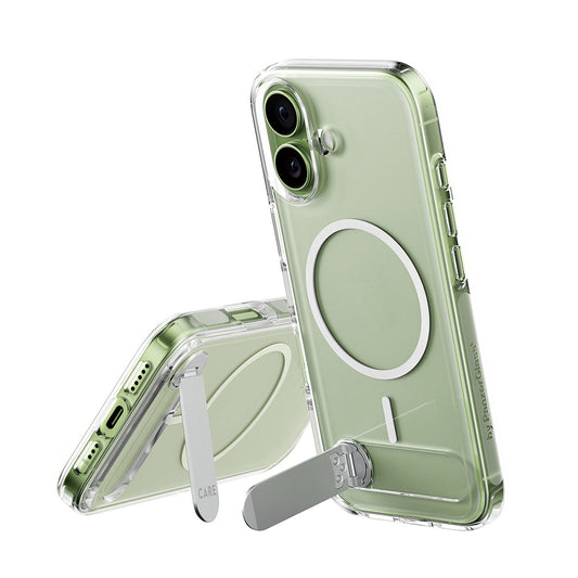 Funda MagSafe para Apple iPhone 17, PanzerGlass, con soporte Kickstand, Transparente