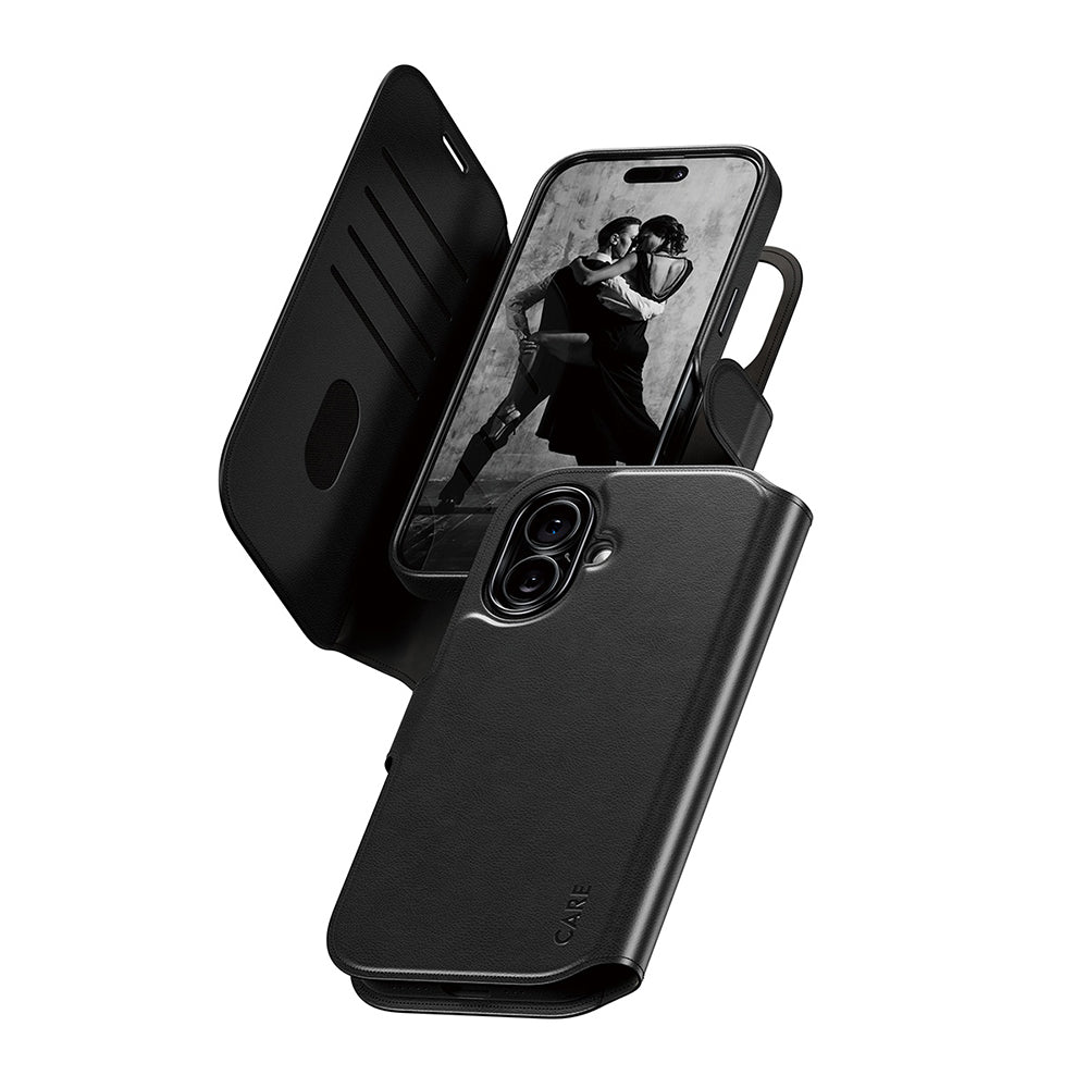 Funda MagSafe para Apple iPhone 17, PanzerGlass, Care Feature Tango Two-in-One, Negra.