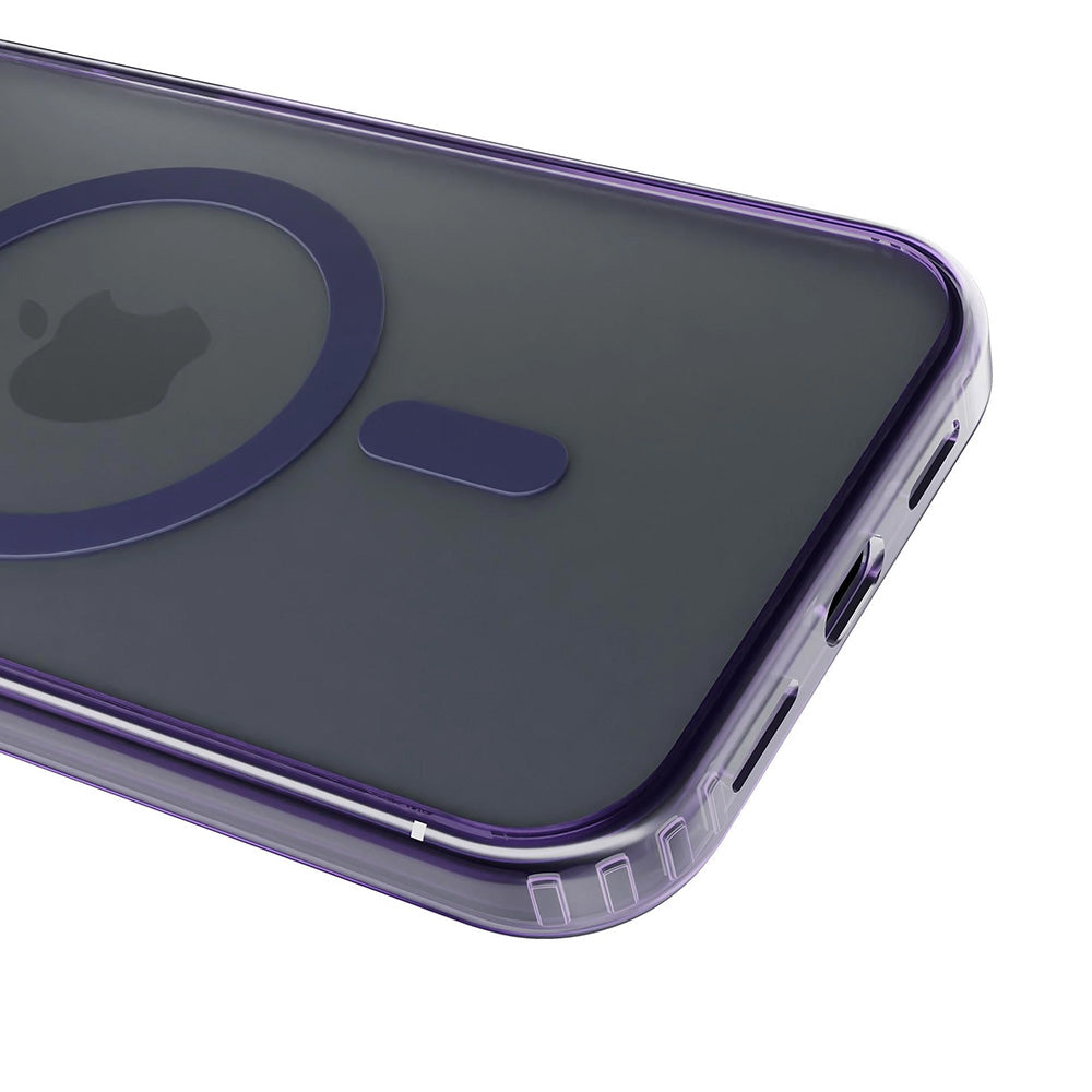 Funda MagSafe para Apple iPhone 17 Pro, 3MK, Frosty MagCase, Morado