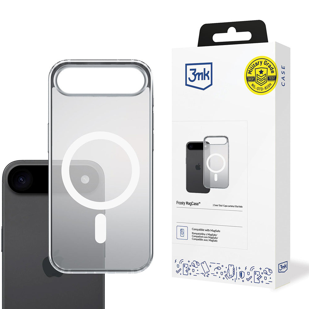 Funda MagSafe para Apple iPhone 17 Pro, 3MK, MagCase, Blanca