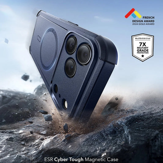 Funda MagSafe para Apple iPhone 17 Pro, ESR, Cyber, Azul