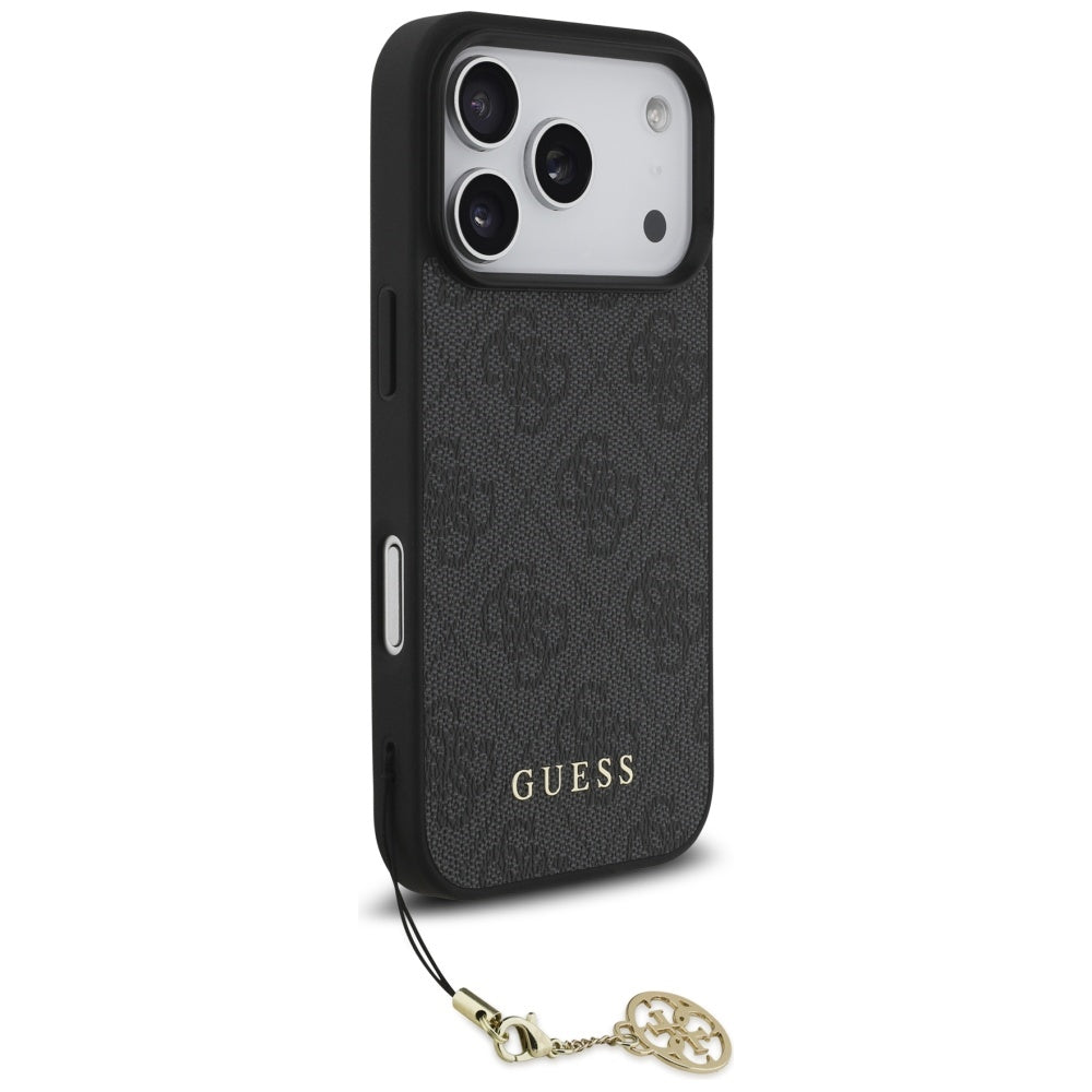 Funda MagSafe para Apple iPhone 17 Pro, Guess, 4G Charm Cradle, Negra