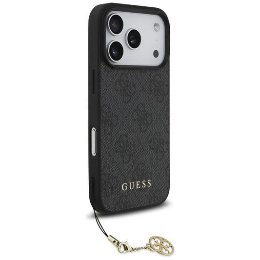 Funda MagSafe para Apple iPhone 17 Pro, Guess, 4G Charm Cradle, Negra