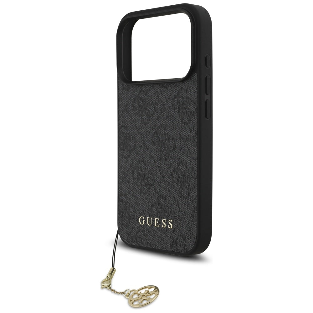 Funda MagSafe para Apple iPhone 17 Pro, Guess, 4G Charm Cradle, Negra